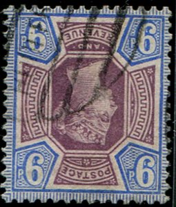 GB 1887 9d sg209wi wmk inverted vfu neat cancel, rare variety c£2800