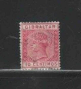 GIBRALTAR #30 1889 10c QUEEN VICTORIA F-VF USED c