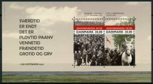 Denmark Historical Events Stamps 2020 MNH Reunification Horses 2v M/S