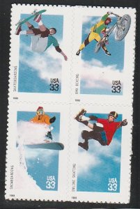3321-3324 MNH Xtreme Sports block of 4