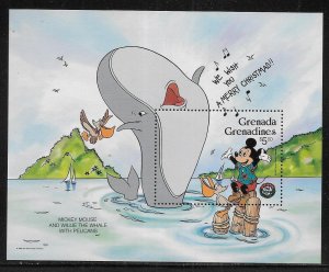 Grenada Grenadines 800 Disney 1986 Christmas s.s. MNH c.v. $5.00