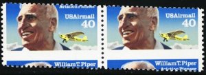 C129, Mint NH 40¢ Misperfed Error Pair * Stuart Katz