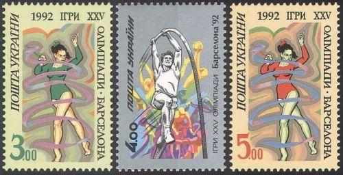 Ukraine 1992 MNH Stamps Scott 134-136 Sport Olympic Games Gymnastics