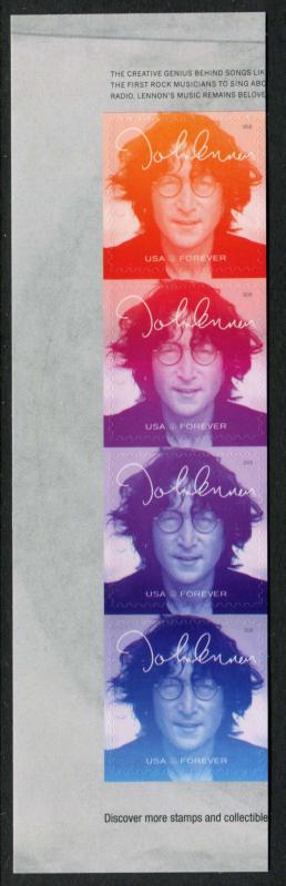 5315a (50c) John Lennon SA, MNH strip/4