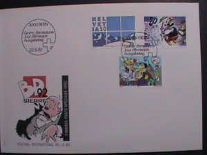 SWITZERLAND-1992 SC#917-9  COMMIC STRIPS MNH FDC VF. WE SHIP TO WORLDWIDE