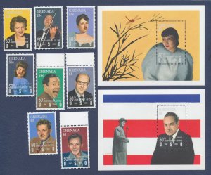 GRENADA - Scott 2083 / / 2092 - MNH - USO tour musicians -