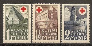 Finland B  5-7 MNH 1931 Red Cross CV $30.