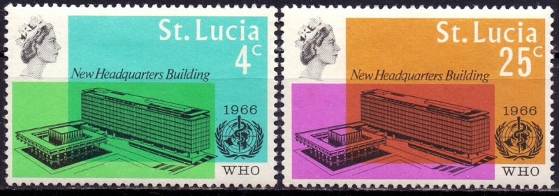 St Lucia. 1966. 182-83. WHO. MLH.