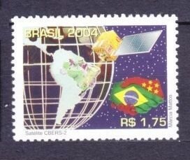 2004 Brazil 3382 Satellite over Brazil 1,60 €