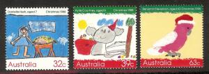 AUSTRALIA SC# 1102-4 F-VF MNH 1988