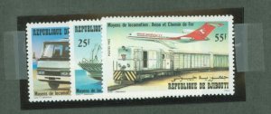 Djibouti #548-50 Unused Single (Complete Set) (Train)