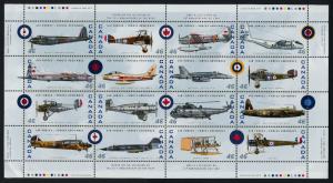 Canada 1808 MNH Military Aircraft, RCAF 