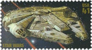 2007 41c Star Wars, 30th Anniversary, Millennium Falcon Scott 4143b Mint F/VF NH