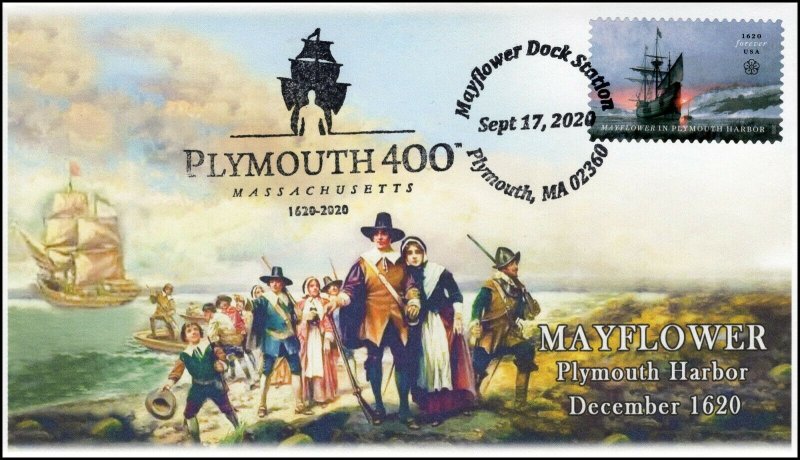 20-303, 2020, Plymouth 400, Event Cover, Pictorial Postmark, Mayflower, SC 5524