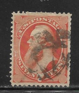 United States - Scott #149 7c Vermilion Edward Stanton F VF - USED