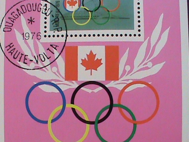 ​UPPER VOLAT-1976-OLYMPIC GAMES MONTREAL'76 CANADA CTO S/S SHEET VERY FINE