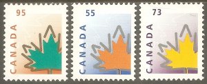 CANADA Sc# 1684 - 1686 MNH FVF Set of 3 Maple Leaf