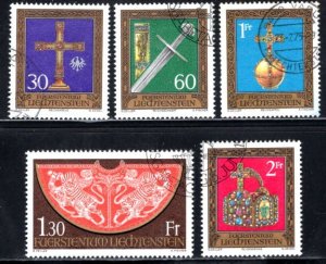 Liechtenstein #567-571  Used    VF   CV $7.85  ....   3510246