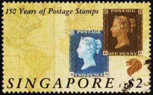 Singapore. 1990 $2 S.G.622 Fine Used