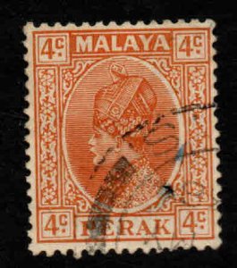 MALAYA Perak Scott 71 Used sultan stamp
