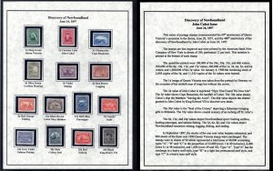 Scott 61-74, Discovery of Newfoundland, 1897, Mint Set, F-VF 