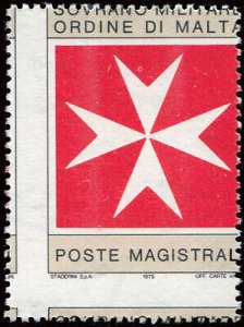 SMOM - Maltese cross postage postage without variety overprint