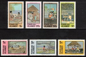 TOKELAU 1981 Views, Perf 15x14½; SG 49a-56, SG 49a-56aa; MNH