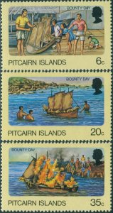 Pitcairn Islands 1978 SG185-187 Bounty Day set MNH