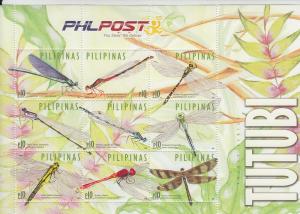 2015 Philippines Dragonflies MS9 (NA) MNH