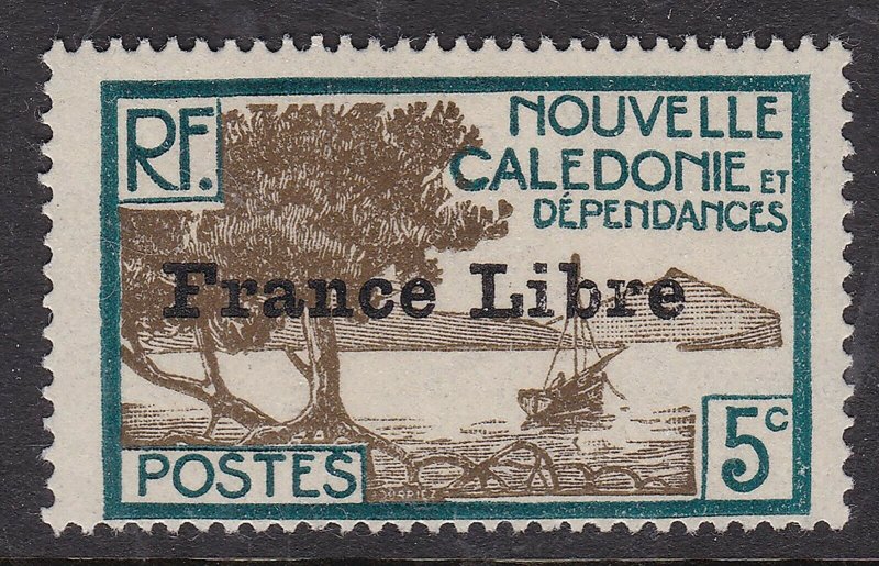 NEW CALEDONIA ^^^^^sc#221 mint LH  FRANCE LIBRE $$@ lar 1660nca