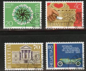 Switzerland Scott 681-684 MNH** precancel 1980 set