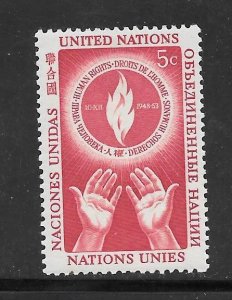 United Nations #22 MH Single