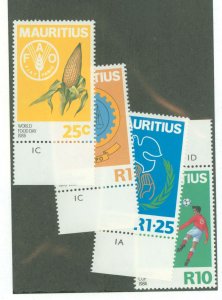 Mauritius #634-7 Mint (NH) Single (Complete Set)