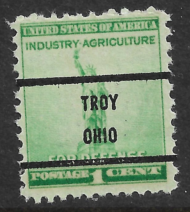 MNH US Bureau Precancels: OH; Troy #899–71 1¢ 1940 Defense Issue