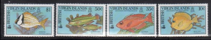 British Virgin Islands 668-71 Sea Life Mint NH 