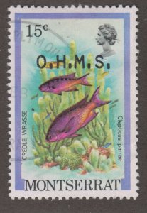 Montserrat O47 Fish O/P 1981