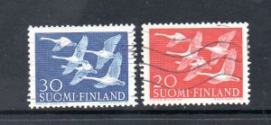 Finland 343-344 Used CV $4.50 Birds