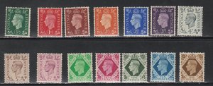 Great Britain # 235-248, King George VI, Mint NH, 1/2  Cat.
