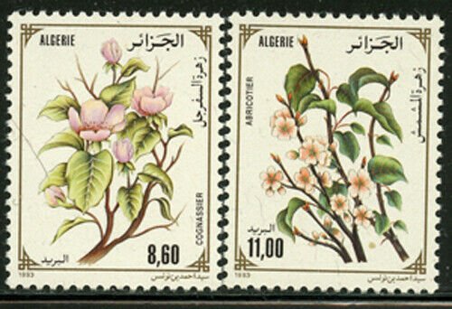 Algeria 1993 Flowering Trees set Sc# 979-81 NH