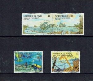 Norfolk Island: 1990  Bicentenary of the Wreck of HMS Sirius, Fine Used set.