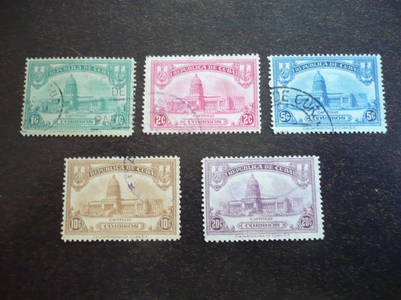 Stamps - Cuba - Scott# 294-298 - Used Set of 5 Stamps