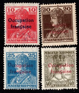 Hungary Scott 1N22-1N25 Mint never hinged.