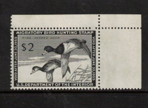 USA #RW21 Extra Fine Never Hinged With Graded 90 Certificate 