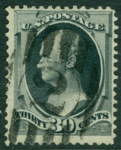 EDW1949SELL : USA 1873. Sc #165 Used Numeral cancel Fresh intense color Cat $140