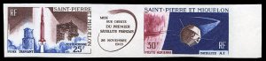 French Colonies, St. Pierre & Miquelon #Dallay 35A Cat€110, 1965 Satellite,...