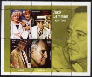 Somalia 2001 JACK LEMMON & MARILYN MONROE Sheet (4) Perforated Mint (NH)