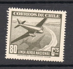 Chile 1920s-30s Airmail Early Issue Fine Mint Hinged Shade 80c. NW-13454