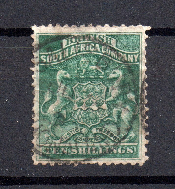 Rhodesia BSAC 1892 10/- CDS used good WS15426