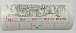South Africa 1997 Standard Posta Newc Democratic Con. #972a strip of 5 Mi