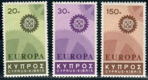 Cyprus  #297-299  Mint H CV $4.25